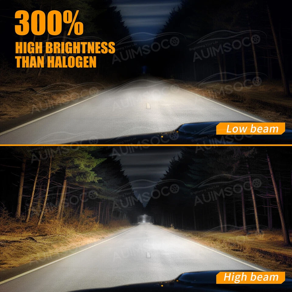 For Toyota Paseo 1992-1998 2x Combo 9003 H4 LED Headlight Hi/Lo Beam Bulbs 6000K - Image 3 of 4