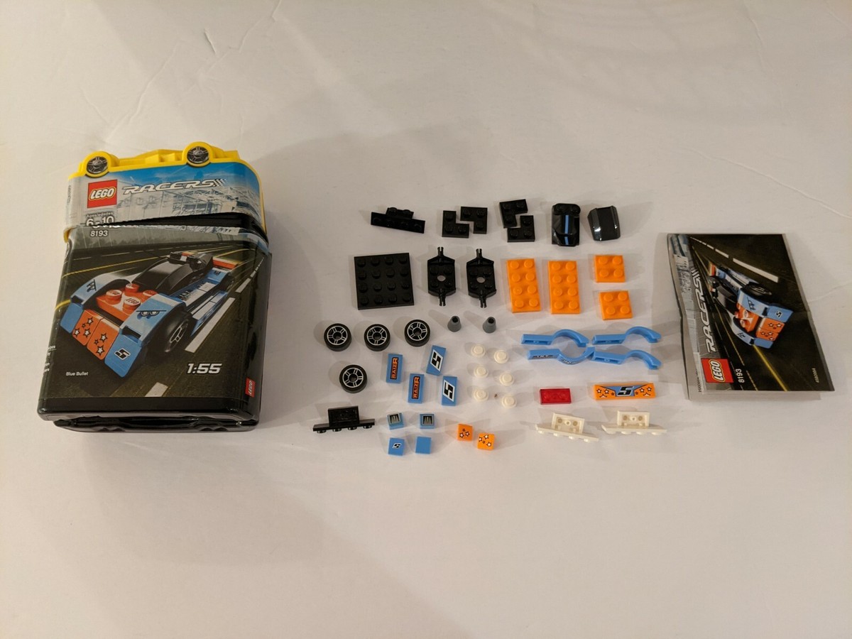 Lego Racers Blue Bullet 8193 (w/plastic-box) Complete
