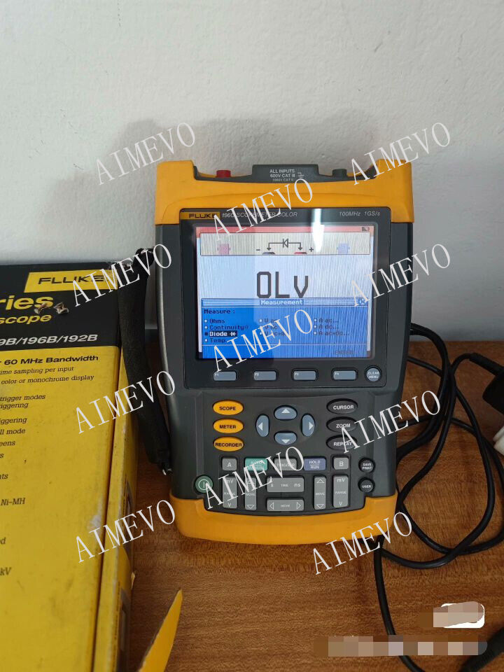 Fluke 196C Digital Oscilloscope ScopeMeter Handheld 1GS/s Fluke 196C Digital Oscilloscope ScopeMeter Handheld 1GS/s