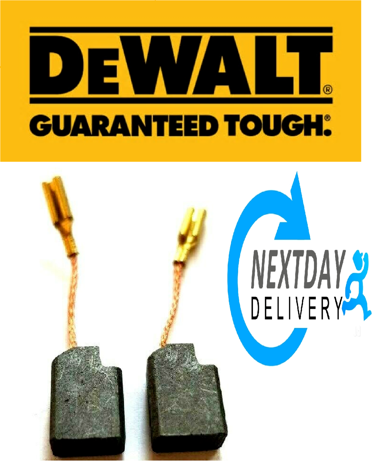 Trade-Shop Lot De 2 Balais De Charbon Pour Moteur 4,4 X 6 X 14 Mm Pour De Nombreux Véhicules, Camions, Moteurs, Climatisation, Ventilateur, Essuie-glace, Lève-vitre, Pompe à Eau