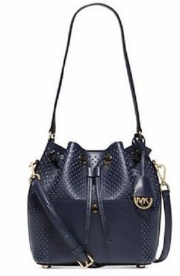 MICHAEL KORS バック New MICHAEL KORS MK Signature Greenwich Medium Bucket perforated