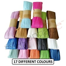 Raffia Paper Ribbon 10m Long Arts & Crafts Gifts Favours Flowers Scrapbooks