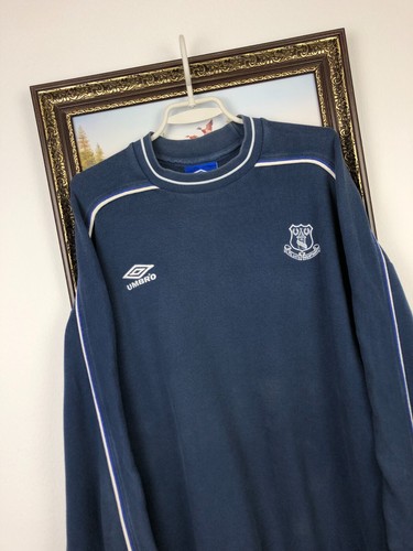 Vintage 90's Umbro Everton Football Sweatshirt Soccer Mens Track Top Crewneck L - Picture 4 of 15