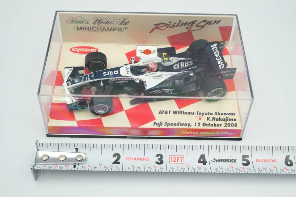 MINICHAMPS 1:43 WILLIAMS TOYOTA SHOWCAR K. NAKAJIMA FUJI SPEEDWAY 2008 October - Image 2 of 4