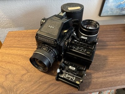 Mamiya M645 1000s Medium Format Film Camera w/ 55mm, 150mm Lenses