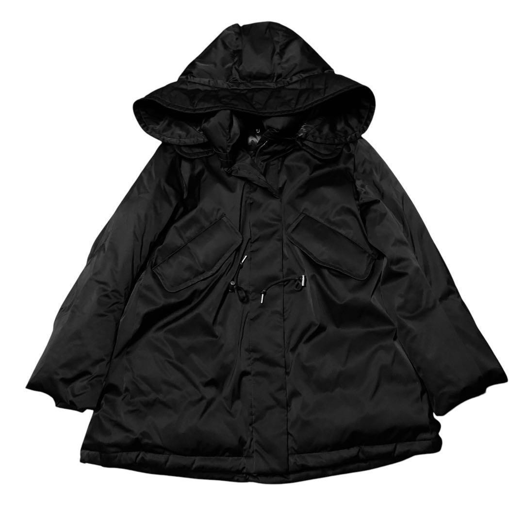 【関税&送料込み】Jil Sander Black Down Jacket With Hood I Jil Sander Down Jacket Women's Black Fitted Puffer with Hood