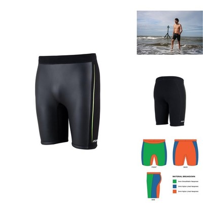 ZONE3 Active-Flex Buoyancy Jammer 3/2mm Neoprene Shorts Unisex Black/Lime