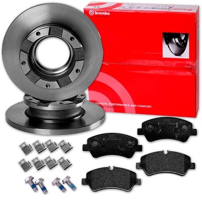 brembo BREMSSCHEIBEN + BELÄGE HINTEN passend für FORD TOURNEO TRANSIT CUSTOM