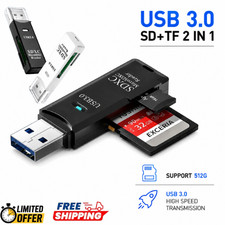 USB3.0 SD Card Reader for PC Micro SD Card to USB Adapter for Camera MemoryC lot