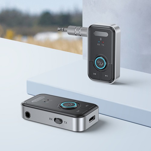 Bluetooth 5.3 Adapter 3.5mm Jack Aux Dongle 2-in-1 Transmitter Receiver Audio - Afbeelding 2 van 13