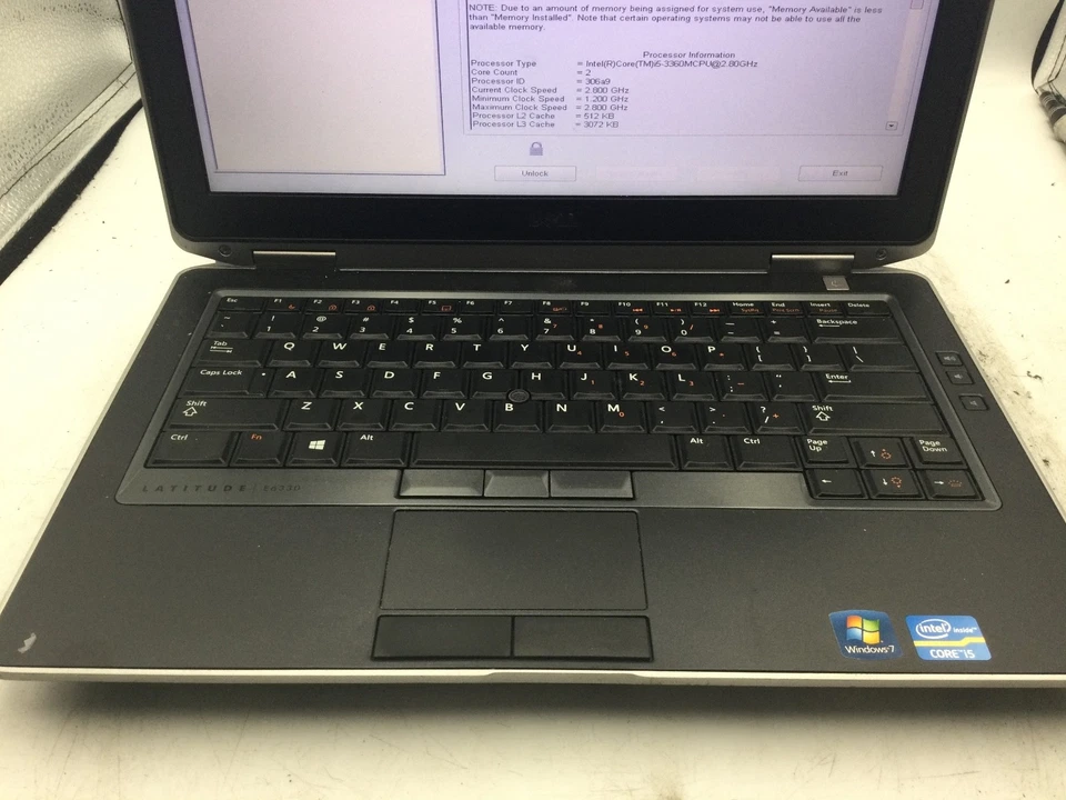 DELL LATITUDE E6330 - FOR PARTS /BIOS LOCK - INTEL CORE I5 - READ DESCRIPTION-BB - Image 3 of 4