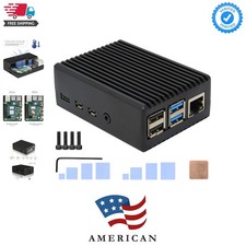 for Raspberry Pi 4 Aluminum Case, Heavy Duty Passive Cooling Metal Case/Housi...