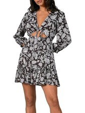 Elan Floral Cut Out Mini Dress Size XS
