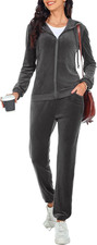 Tuta Donna Velluto Ciniglia Invernale Da Ginnastica Casual Completa Sportiva Cas