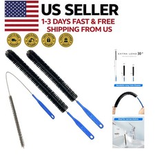 Flexible Sewer Drain Brush Long Pipe Cleaner Hair Clog Tool