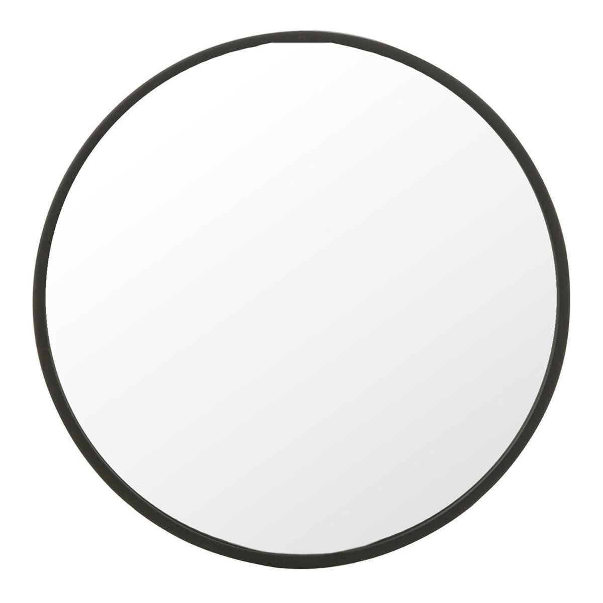 Miroir mural design Matazo rond 50cm noir mat deco pour entree salon et salle de bain