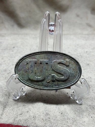 Civil War U.S. Oval Belt Plate – Excavated “US” Infantry Buckle, Bull Run