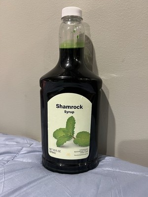 New Unopened McDonald s Shamrock Shake/ McFlurry Syrup W/ Pump
