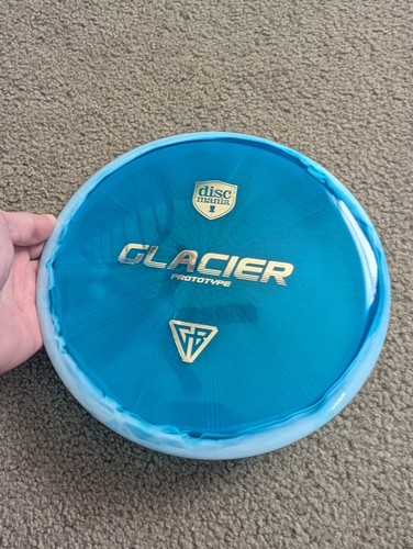 Discmania Glacier Prototype - C-Line 177g -Blue w/ White Rim, Gold Foil Stamp - Picture 9 of 13