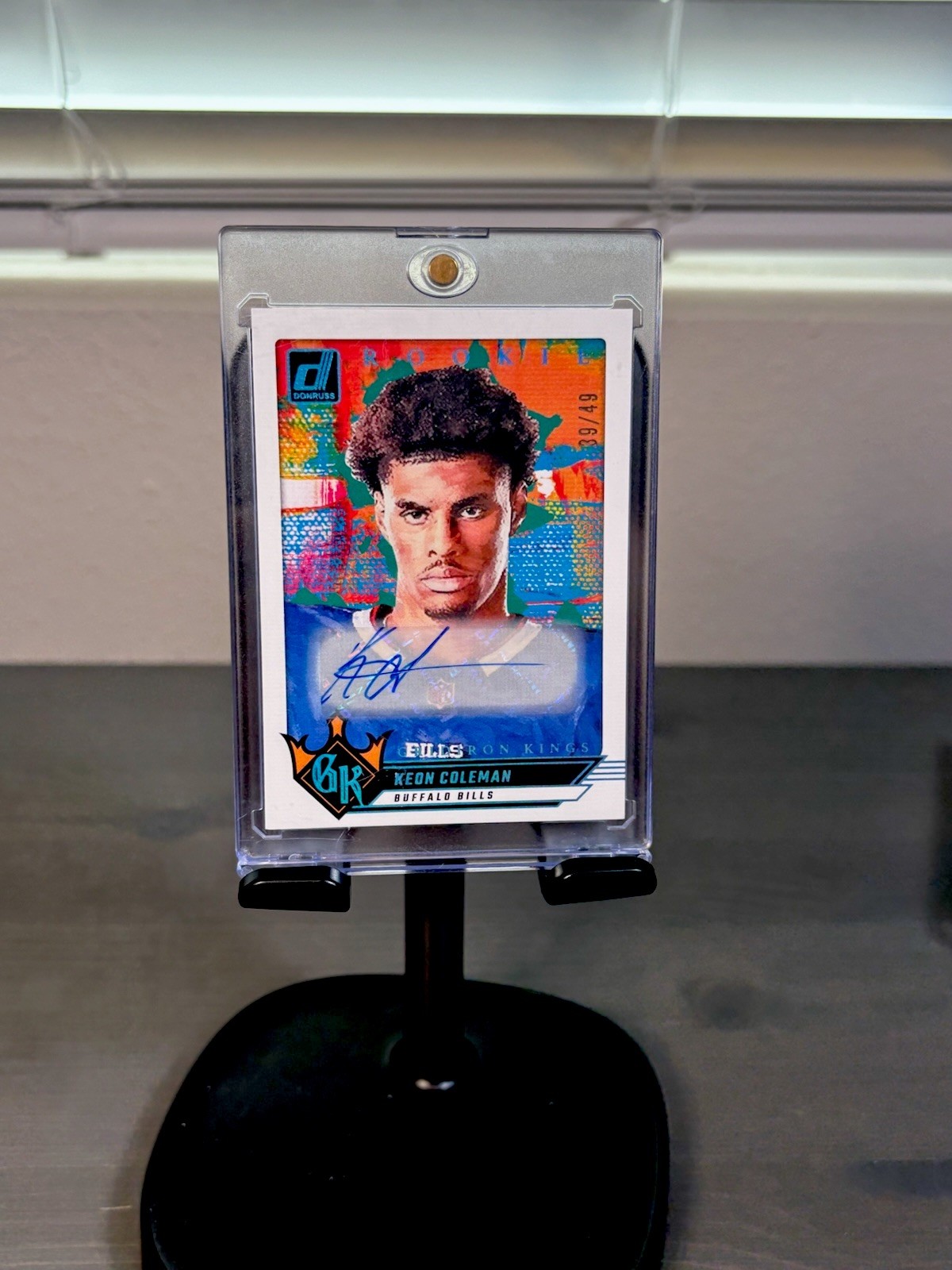 KEON COLEMAN 2024 DONRUSS GRIDIRON KINGS ROOKIE AUTOGRAPH RC AUTO /49 Q4703