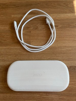 Choetech Qi Ladegerät 2in1 Wireless Charger für  Airpods, Smartphone