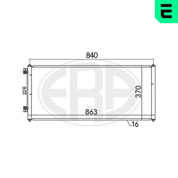 Kondensator Klimaanlage ERA 667144 FüR Ford Transit Bus F_E_ F_F_ F_G_ Fae_ Faf_-image