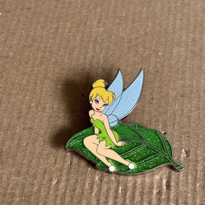 Disney DLP Tinker Bell Pin sitzend auf einem Blatt Feen Disneyland Paris