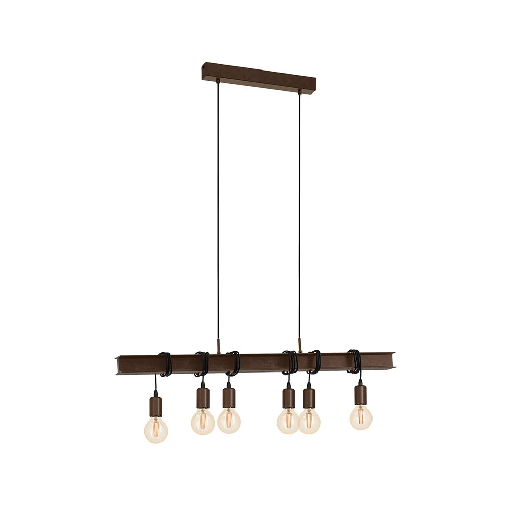 Eglo Marrone Lampada A Sospensione, Townshend (E27) - Immagine 2