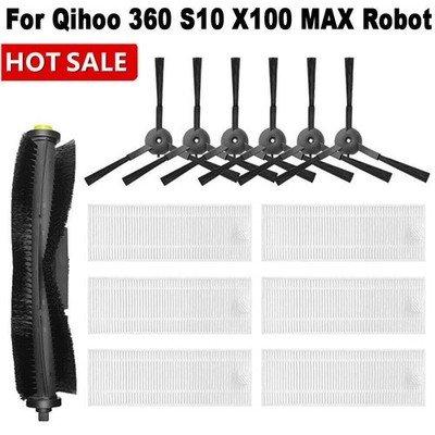 Für 360 S10 X100 MAX Robot Haupt Seitenbürste HEPA Filter Zubehör Ersatz