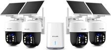 SOLIOM Security Cameras Wireless Outdoor,4K Ultra HD 4-Cam Kit SH801-4