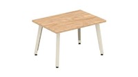 Holzoptik Couchtisch Metallbeinen Rechteckiger Wohnzimmertisch