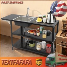 Kitchen Utility Sink Freestanding Laundry Single Bowl Sinks Stainless Steel
