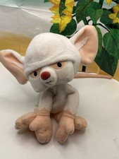 The Brain Bean Bag Plush Vintage 1998 WB Pinky  the Brain