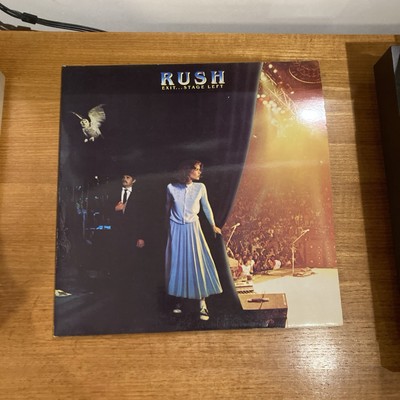 RUSH exit stage left 2X LP EX/VG+, 6619 053, vinyl, album, gatefold, uk, 1981