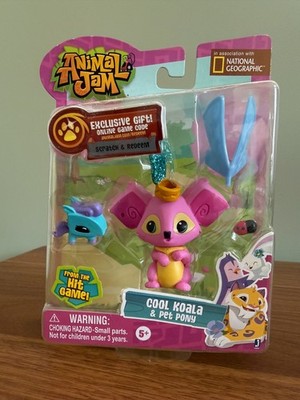 Animal Jam Cool Koala & Pet Pony Mini Figure Pack Secret Code New MIB Sealed