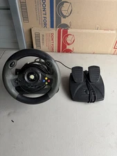Honi Xbox 360 Steering Wheel Pedals Driving Game Attachment Untested