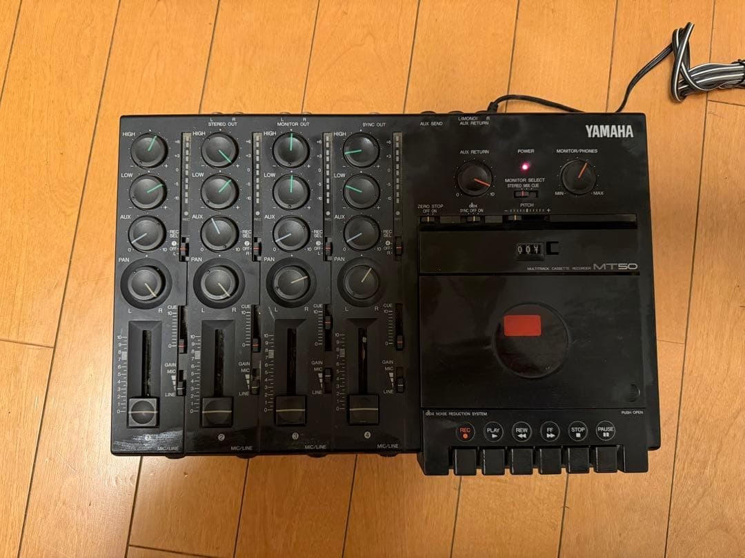 Yamaha MT50 Multitrack Cassette Tape Recorder 4 track Tested W/AC