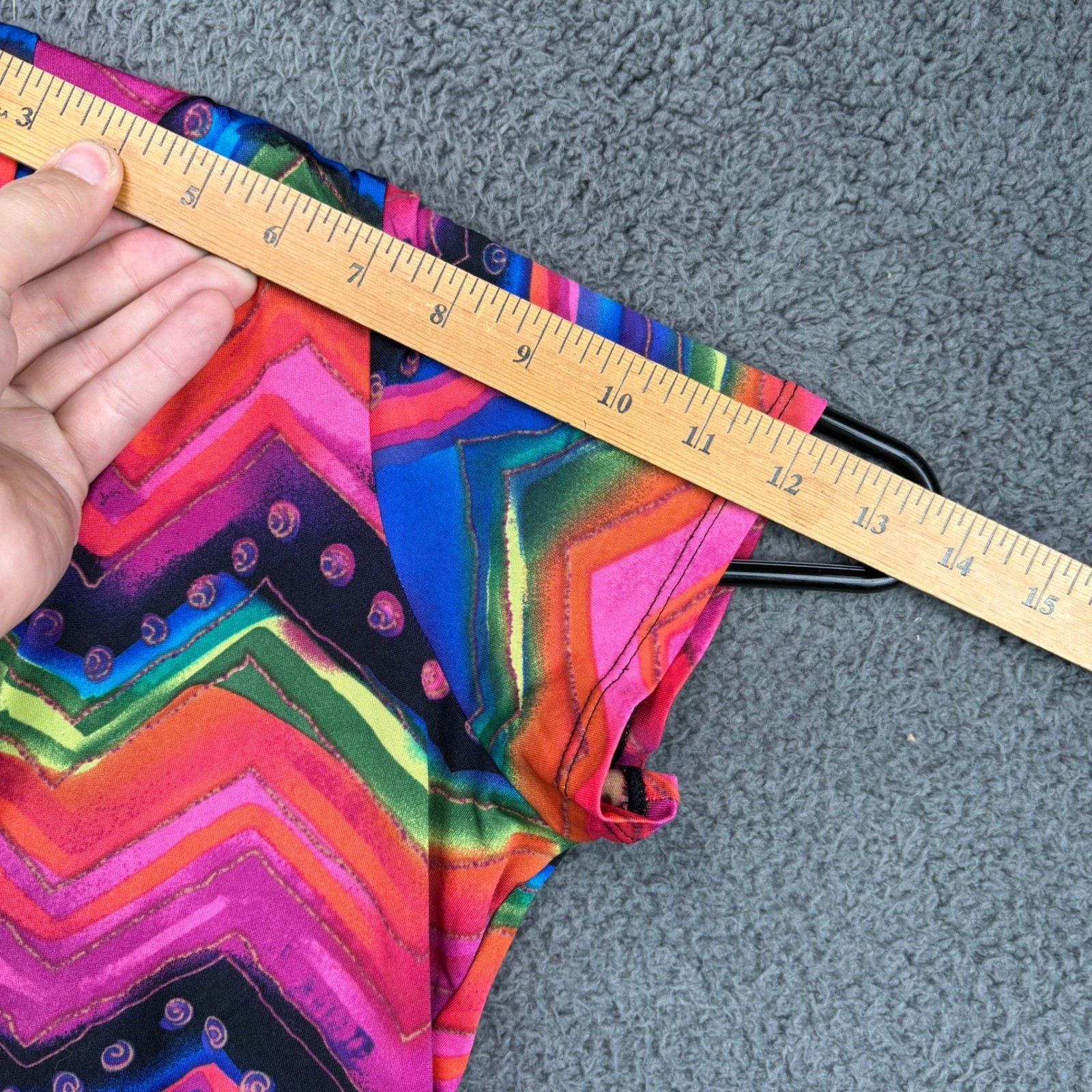 Notations Petite Multicolor Chevron Zigzag Print … - image 5