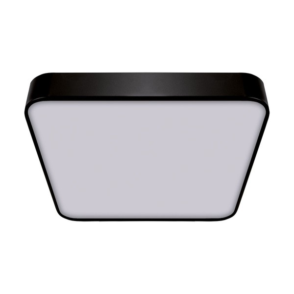 Led Deckenlampe Deckenleuchte B: 50 Cm H: 5,5 Cm 4000 K 2610 Lm Schwarz Bad-image