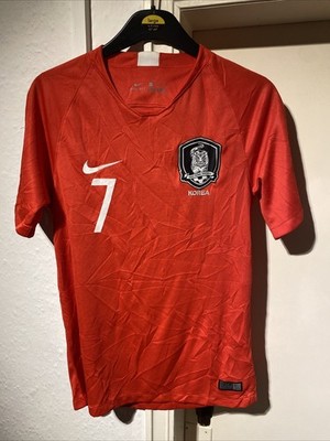 Südkorea 2018 World Cup Home Football Shirt Small HUENG MIN SON Nike