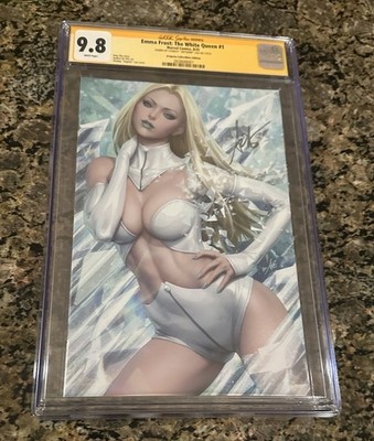 Emma Frost: White Queen #1: CGC 9.8 Artgerm Virgin Variant B - SS Artgerm - 2025