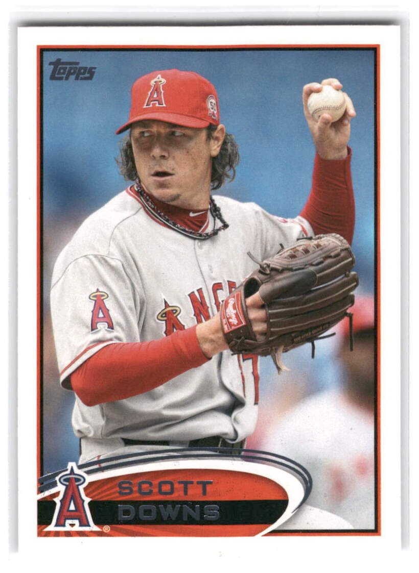 Scott Downs 2012 Topps Baseball #123a Los Angeles Angels