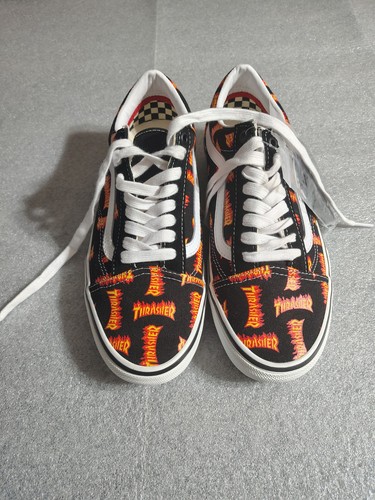 Vans Skateboard Shoes Size 8.5 Thrasher Logo NEW - Picture 13 of 13