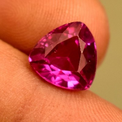 Lab Grown Certified Purple Pink Rhodolite Garnet Round 3.75 Ct Loose Gemstone