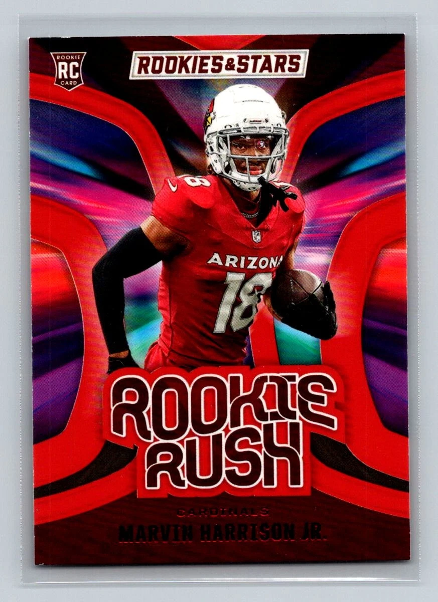 Marvin Harrison Jr. Panini Rookies & Stars Rookie Rush #RRMHJ Red and Blue