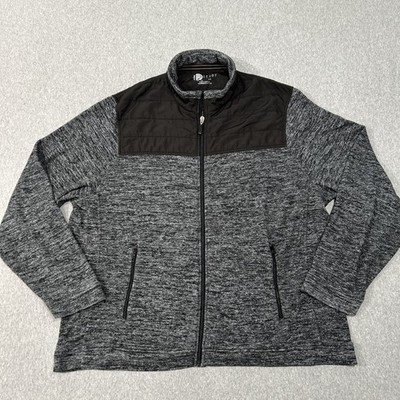 Nicoby Jacket Sweater Full Zip Heather Gray Black