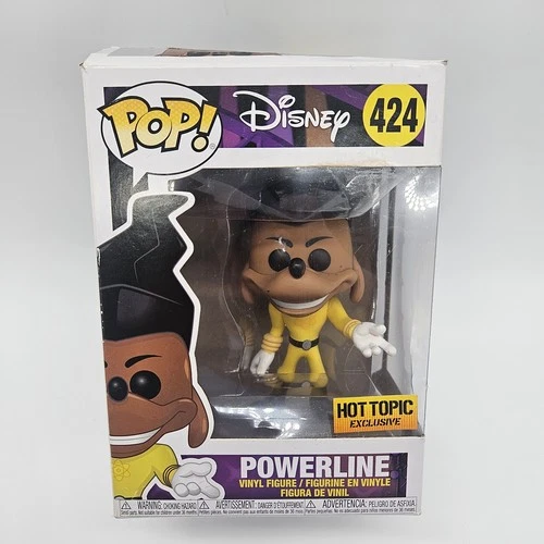 Funko Pop! Disney A Goofy Movie Powerline #424 Vinyl Figure Hot Topic Damage Box