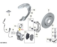 Mini Cooper J01 vorne rechts Bremssattel 34108848842 Neue Echtheit