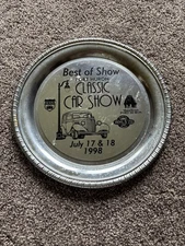 1998 “Best Of Show” Classic Car Show 10” Award Metal Plate Port Huron, MI