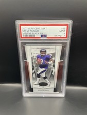 2007 Leaf Certified Materials Football Steve McNair Mirror Black 1/1 PSA 9 Raven